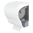 Mechaniczny pojemnik na ręczniki papierowe w roli Maxi Merida plastik biało - szary