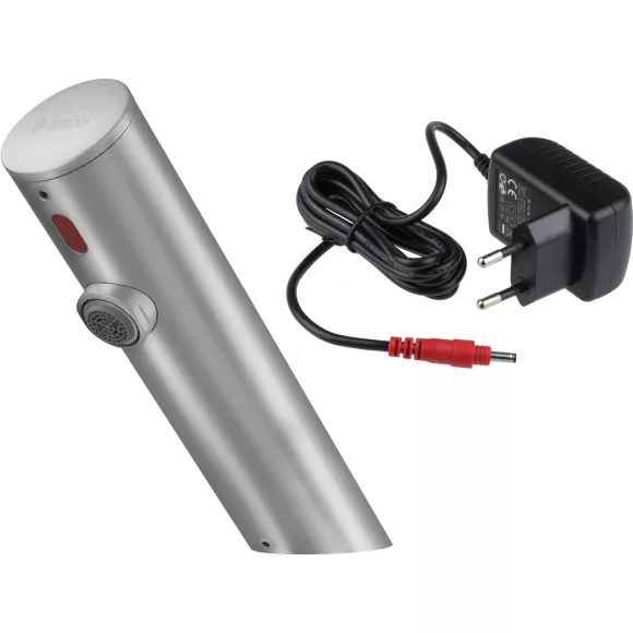 Bateria umywalkowa bezdotykowa Deante Sense stal nierdzewna matowa, zasilacz