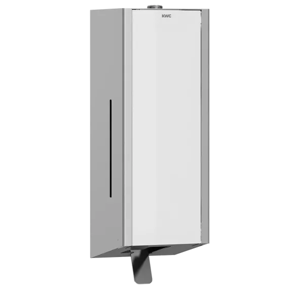 Seifenspender für Schaumseife 650 ml KWC Exos, Edelstahl weiß