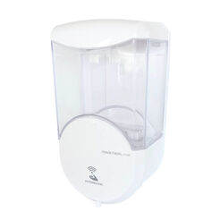 Automatic liquid soap dispenser L1 Bisk 0.6 liter white plastic.
