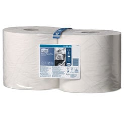 Papierhandtuch in kleiner Rolle für mittlere Verschmutzungen Tork 2 St. 2-lagig 255 m weiße Zellulose + Altpapier