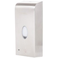 Dispensador automático sin contacto de jabón líquido y desinfectante 1 litro Faneco LAB, acero inoxidable mate
