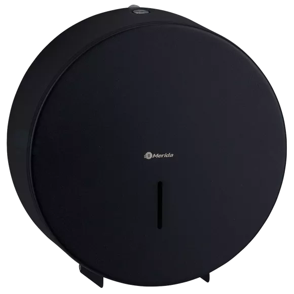Toilet paper dispenser with a diameter of up to 23 cm Merida STELLA Black Line, black steel