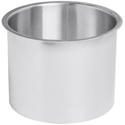 Countertop collar for Faneco trash bin, matte stainless steel