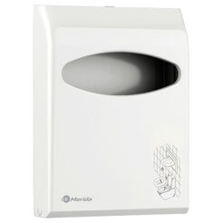 Behälter für WC-Sitzbezüge Merida, weißer Kunststoff