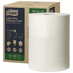 Čisticí textilie Tork pro lehké znečištění 150 m, bílá textilie