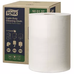Paño de tela no tejida para suciedad ligera Tork 150 m, tela no tejida blanca