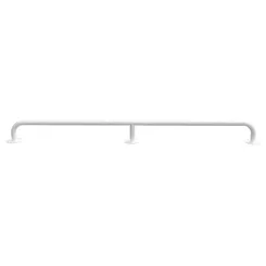 Straight grab bar for disabled Faneco 25 mm, 110 cm, white steel