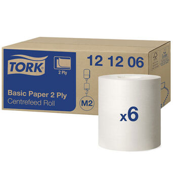 Czyściwo papierowe do podstawowych zadań Tork 6 szt. 2 warstwy 160 m biała makulatura