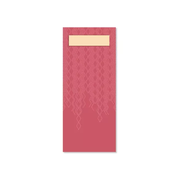 Tork Cutlery Pocket with Napkin Burgundy