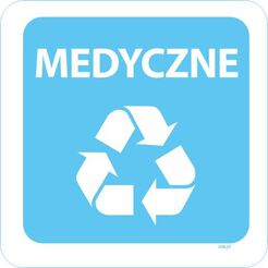 Sticker trash for recycling Medical