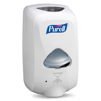 Purell TFX 1.2L automatic disinfectant dispenser, white.