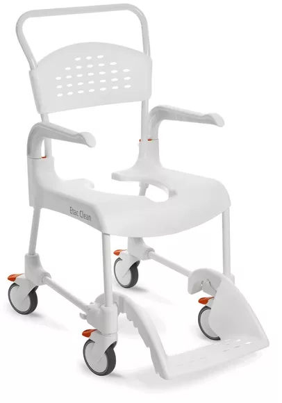 Toiletten-Duschwagen Etac Clean 44 cm weiß