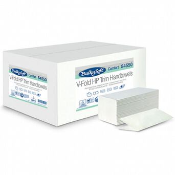Toalla de papel en paquete V Bulkysoft Comfort de 2 capas, 3150 unidades, celulosa blanca
