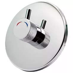 Časový sprchový bateriový ventil pod omítkou s ručním míchadlem, připojení 2 x 1/2 na studenou a teplou vodu.