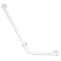 Rohový úchyt do vany Faneco ⌀ 32 mm, 80 × 40 cm, ocel bílá