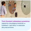 Dozownik do odświeżacza powietrza Tork 256011 A3, czarne ABS – przykład użytkowania