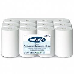 Toaletný papier v rolke Bulkysoft Classic 12 ks 1 vrstva 120 m biela celulóza