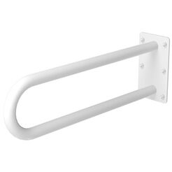 U-shaped grab bar for disabled 600 mm white
