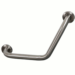 Eckiger Badewannengriff Bisk, mattierter Stahl