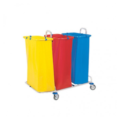 Dreifacher Müllwagen für 120-Liter-Säcke von Splast