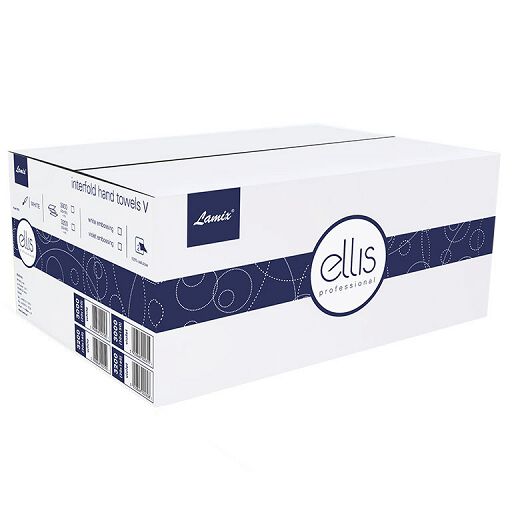 Ręcznik papierowy ZZ Lamix Ellis Professional 2 warstwy 3000 szt. biały celuloza