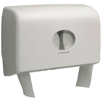 Pojemnik na papier toaletowy 2 rolki Kimberly Clark w rolce Mini Jumbo AQUARIUS plastik biały