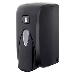Dispensador de jabón espumoso Sanitario 500 ml, plástico ABS negro
