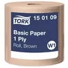 Czyściwo papierowe w mini rolce uniwersalne Tork 150109 W1 1 warstwa 1000 m brązowa makulatura