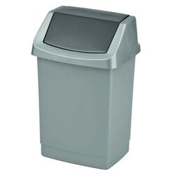 Odpadkový kôš 50 litrov Curver CLICK-IT plast strieborný-grafitový