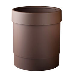 Cubo de basura de 13 litros de plástico Marplast color marrón