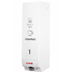 Dispensador sin contacto para desinfectante de manos CWS boco 0.5 litros plástico blanco