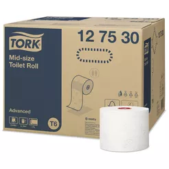 Toaletný papier do dávkovača s automatickou zmenou roliek Tork 27 roliek 2 vrstvy 100 m priemer 13,2 cm biela makulatura