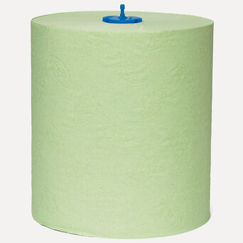 Papierhandtuchrolle für Tork Matic Hände 6 Stück 2-lagig 150 m grün Altpapier