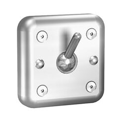 Vešiak do kúpeľne odolný voči vandalizmu HEAVY DUTY matná oceľ 108 × 108 × 52 mm Franke