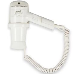 Hotel wall-mounted hair dryer Starmix HFW 12 1200 W, white ABS plastic