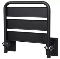 Czarne siedzisko prysznicowe uchylne