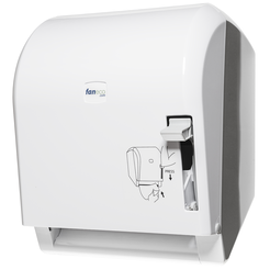 Manualny podajnik ręczników w roli Faneco PO,P białe tworzywo ABS