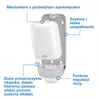 Dozownik do mydła i dezynfekcji Tork 564500 S4, białe ABS – zużycie materiałów
