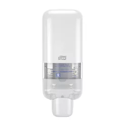 Dispensador de jabón y desinfectante Tork, plástico ABS blanco