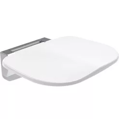 Folding shower seat Deante Vital, white steel