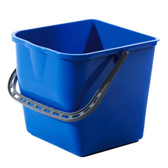 Cubo para carrito de limpieza de 25 litros, color azul