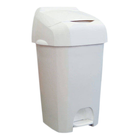 Kosz na odpadki higieniczne 60 litrów P+L Systems plastik biały