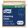 Czyściwo włókninowe wielozadaniowe w małej rolce Tork 510137 exelCLEAN 152 m białe