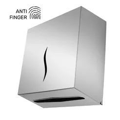 Dispensador de toallas de papel ZZ Faneco HIT ANTI FINGER L acero mate