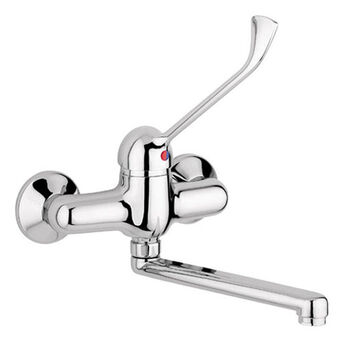 Medical long lever wall mounted faucet