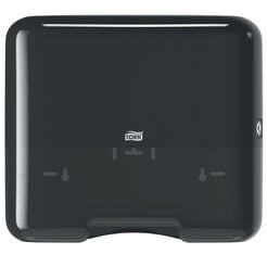 Dávkovač na papírové utěrky ZZ / C Tork mini, černý ABS plast