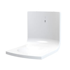 Tacka pod dozownik żelu do dezynfekcji rąk CWS Hygiene, białe tworzywo ABS