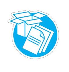 Naklejka na kosz do segregacji śmieci Papier Splast