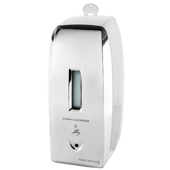 Automatický dávkovač tekutého mýdla a dezinfekčního prostředku Bisk MASTERLINE ak3 0,5 litru plastový lesklý stříbrný
